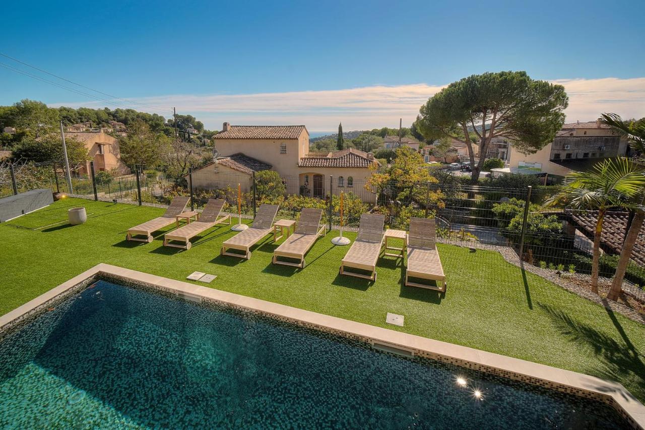 Immogroom - Superbe Villa - Piscine - Vue Mer - Parking - Clim Vallauris Exterior photo